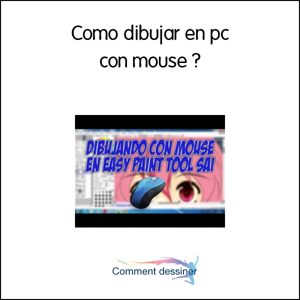 Como dibujar en pc con mouse